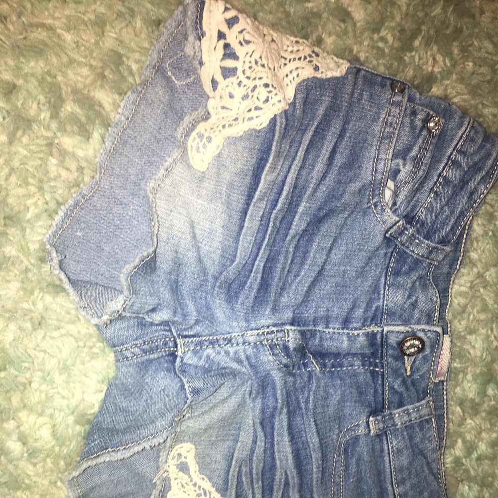 Super cute shorts with lace on them